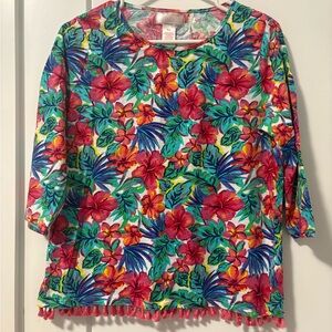 Colorful Floral Top by Steph Rache